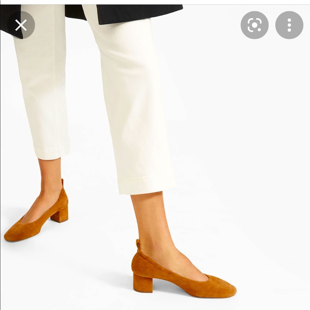 Everlane day heel brown/rust suede